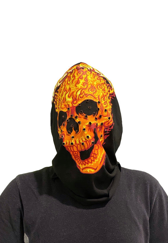 Flaming Skull Mask