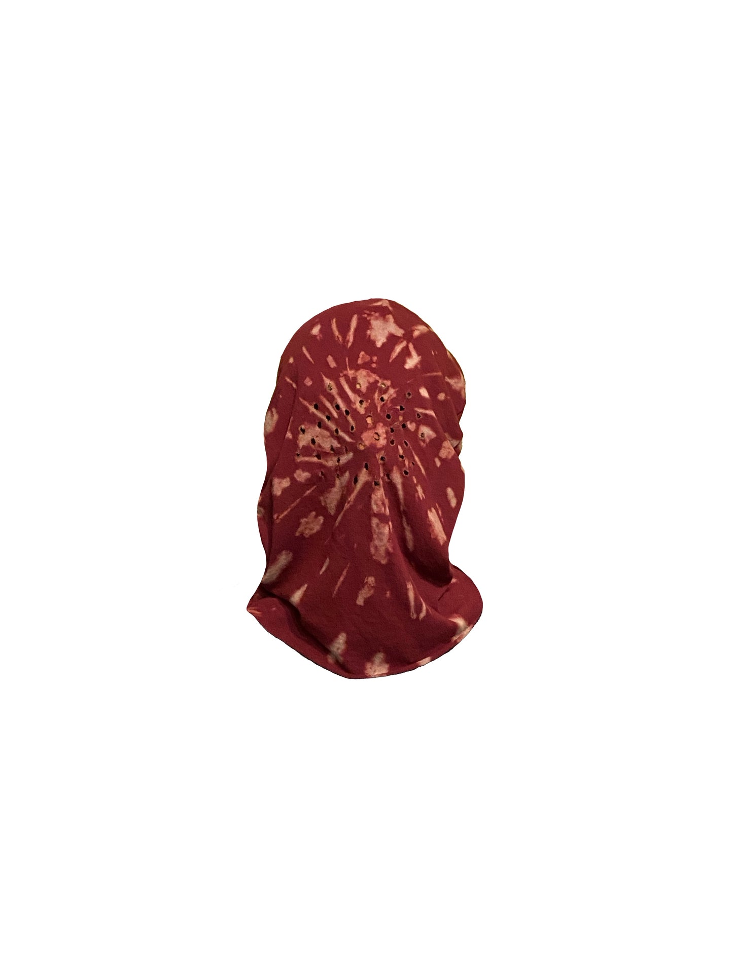 Maroon Reverse Tye Dye Mask